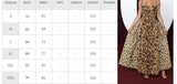 Women Sexy Leopard Print Suspender Waist A Line Dress