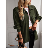 Women's Casual Corduroy Shacket Jacket