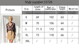 Women's Printed V-Neck Long Sleeve Single-Breasted Blouse