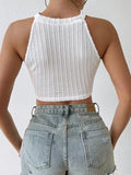 Women's Fringed Vest Short Slim-fit Top Tank