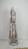 Women's Elegant V-Neck Loose Print Dress