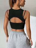 Womens T-Shirt Summer Slim Fit Sleeveless Tank Top
