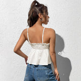 Women Summer Sexy Lace Suspender Vest Sleeveless Top