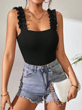 Women's Knitted Vest Top Sleeveless Bodysuits