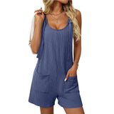 Summer Casual Fashion Knitted Jumpsuit Women