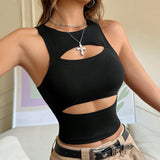 Women's Summer Street Vest Short Sleeveless Top