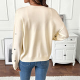 Jacket Love V-neck Lace-up Cardigan Sweater Women