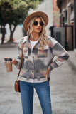 Casual Aztec Print Button Down Woolen Long Sleeve Jacket Coat