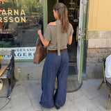 Casual Top Striped T-shirt for Women