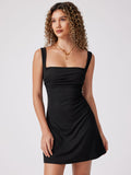 Women's Backless Waist Swing Dress