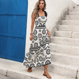 Women Vintage Print Dress