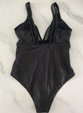 Women's Splicing Mesh Sexy One-piece Swimsuit