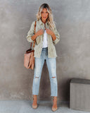 Womens Long Sleeve Rough Ripped Denim Jacket Jacket