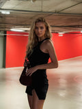 Women's Sleeveless Dress Summer Split Short Dress