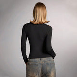 Women T-Shirt Summer Off-Shoulder Slim-Fit Top