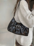 WomenY2K Punk Vintage Underarm Handheld Shoulder Bag