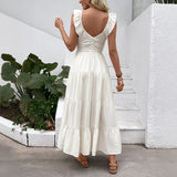 Long Sleeveless V-neck Dress for Women