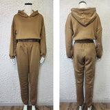 Womens Hooded Women's Fashion Sweater Set