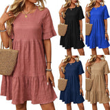 Women's Loose Casual Short Sleeve Elegant Dress