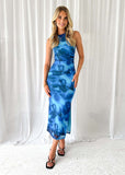 Women's Summer Sexy Print Slim-fitting Waist Slim Dress