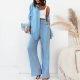 Women's Fashion Loose Shirt and Pants Casual Suit