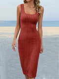 Women Side Split Slim Fit Dress