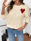 Valentine's Day Top Love Pullover Sweater Women