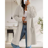 Long Cardigan for Women Lightweight Open Front with Pockets Oversized Cardigan for Women, Soft Knit, Casual Fall Clothes, Layering Piece for Fall, Winter & Office Wear Knitwear Womenswear