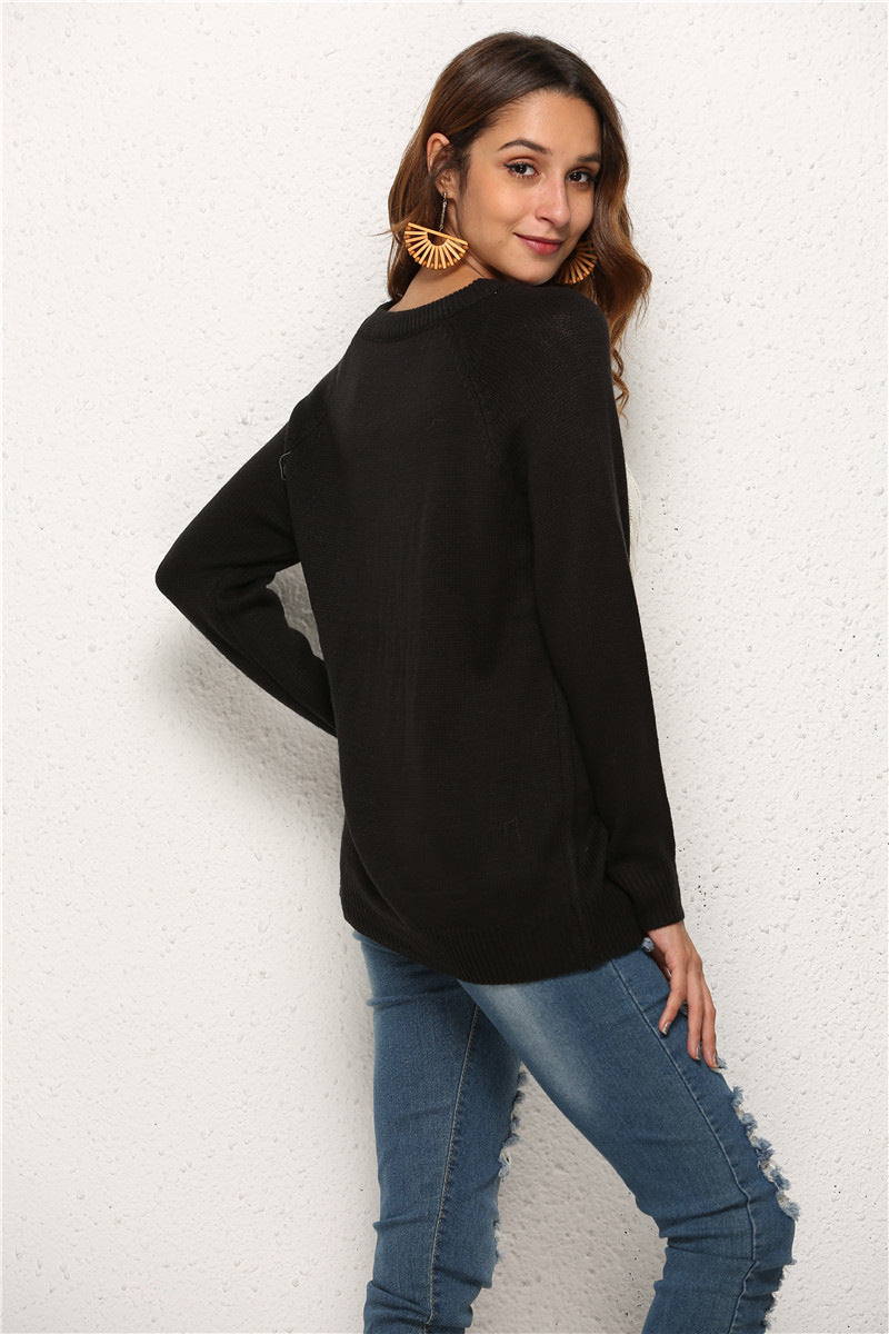 Women's Knitted Sweater Love Fashion Pullover