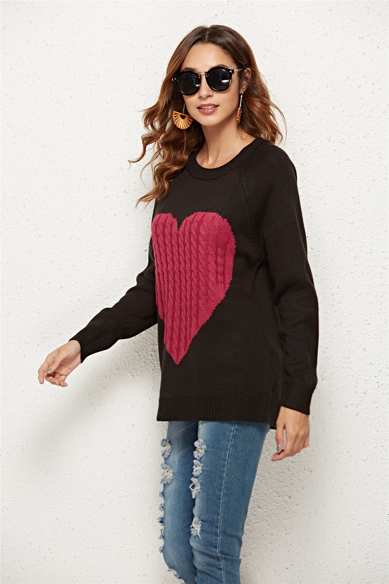 Women's Knitted Sweater Love Fashion Pullover