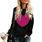 Women's Knitted Sweater Love Fashion Pullover