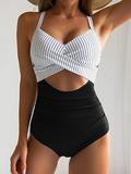Women's One Piece Swimsuits Tummy Control Cutout High Waisted