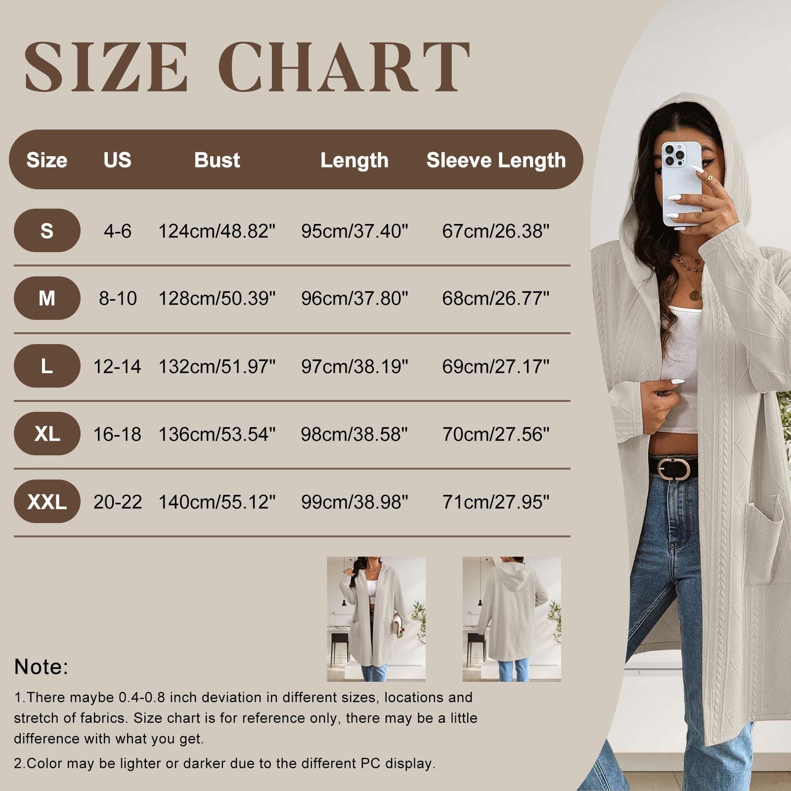 Long Cardigan for Women Lightweight Open Front with Pockets Oversized Cardigan for Women, Soft Knit, Casual Fall Clothes, Layering Piece for Fall, Winter & Office Wear Knitwear Womenswear
