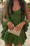 Women's Sexy Solid Color Off-the-shoulder Dress