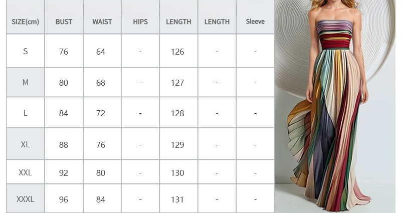 Women's Sexy Tube Print Colorful Dress