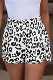 Beau Blue Leopard High Waisted Athletic Shorts
