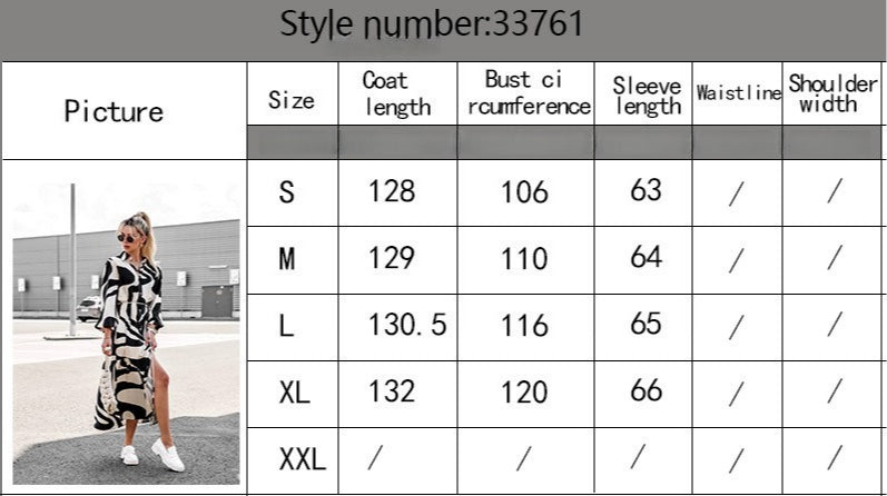 Womens Loose Single-Breasted Long Sleeve Long Dress