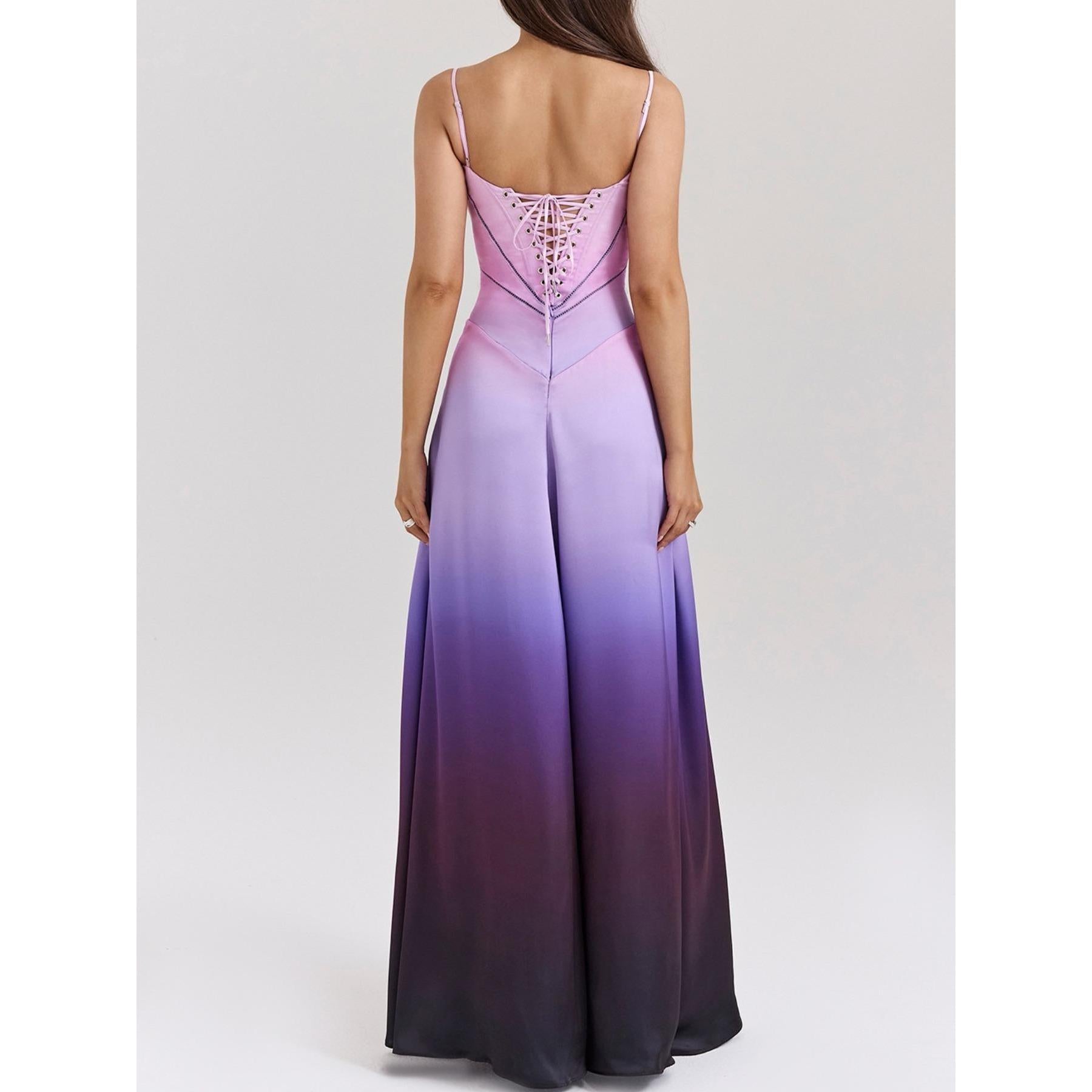 Women Satin Spaghetti Strap Maxi Dress Square Neck Corset Lace Up Back Formal Evening Gown Wedding Guest Prom Party Long Dre. sss