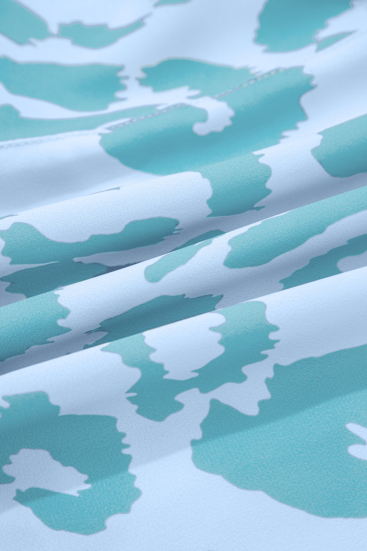 Beau Blue Leopard High Waisted Athletic Shorts