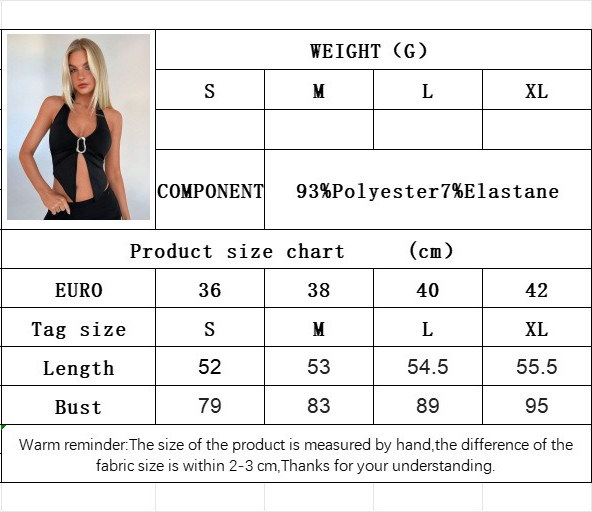 Women Sexy Neck Vest Slim Fit Halter Top