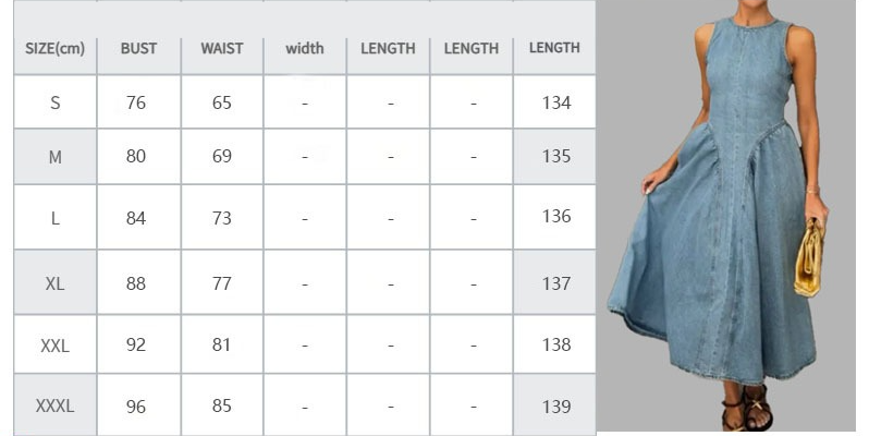 Women's Fashion Solid Color Crew Neck Waist Dress