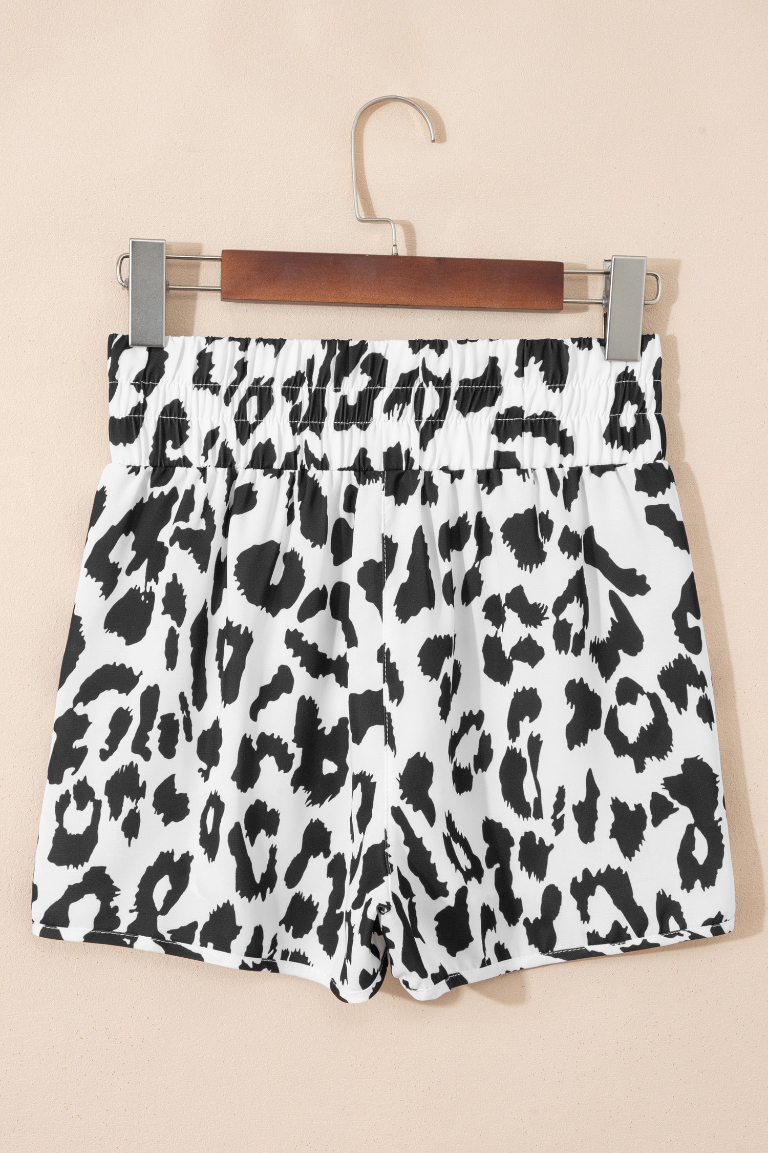 Beau Blue Leopard High Waisted Athletic Shorts