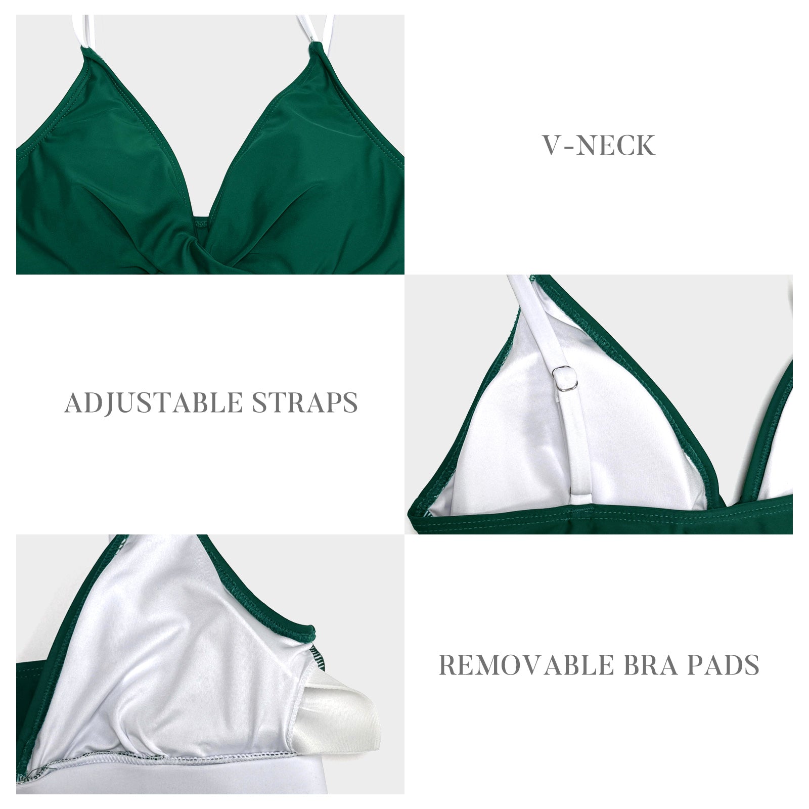 Colorblock Matching Split Bikini Swimsuit Women