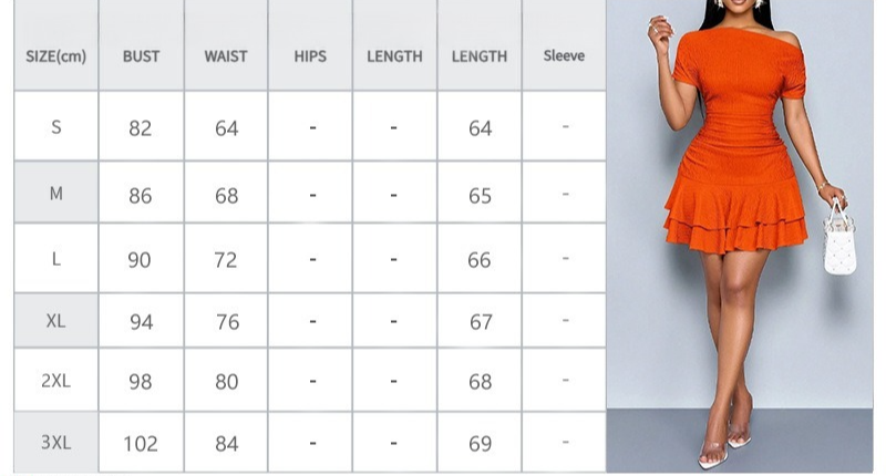 Women Off-the-shoulder Ruffle Dress