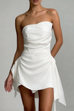 Women Fashion Sexy Tube Top Halter Dress