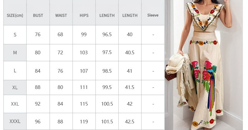 Women Ruffled Print Maxi Dress Fashion Set