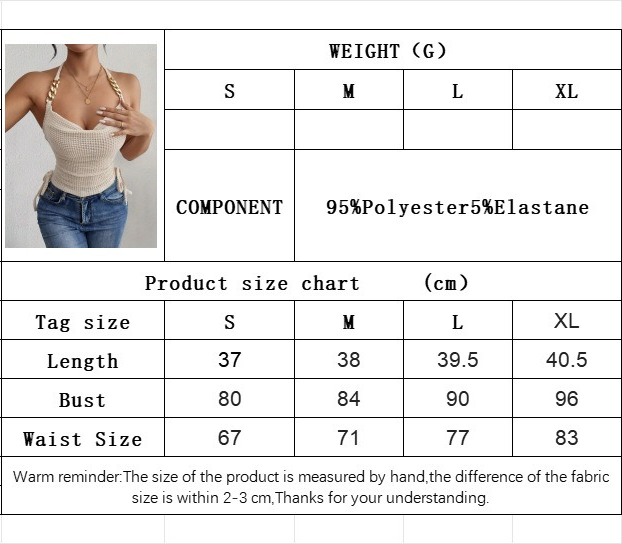 Women Summer Sexy Halter Neck Vest Sleeveless Top