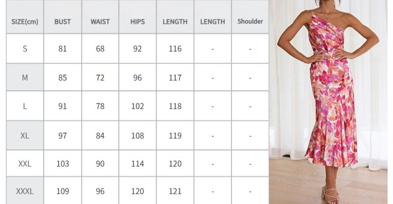 Womens Print Slant Neck Off-the-shoulder Dress
