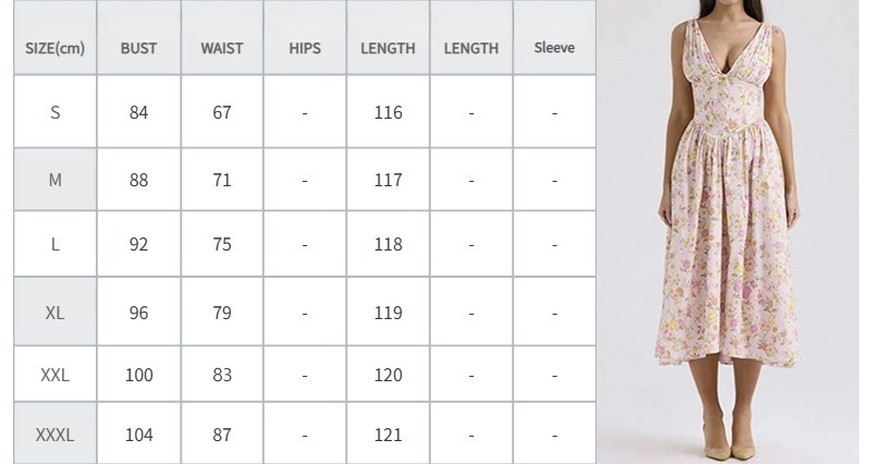 Fashion Backless Print Suspender Dress Long Dress