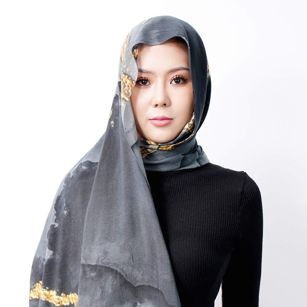 Cotton Headscarf Soft Lightweight and Breathable Daily Fashion Headscarf